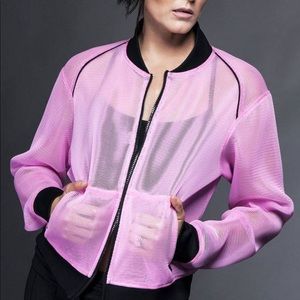 NWOT Pink mesh workout jacket